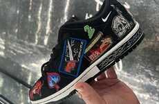 Low-Cut Graffiti Sneakers