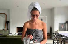 Waffle-Woven Bamboo Towels