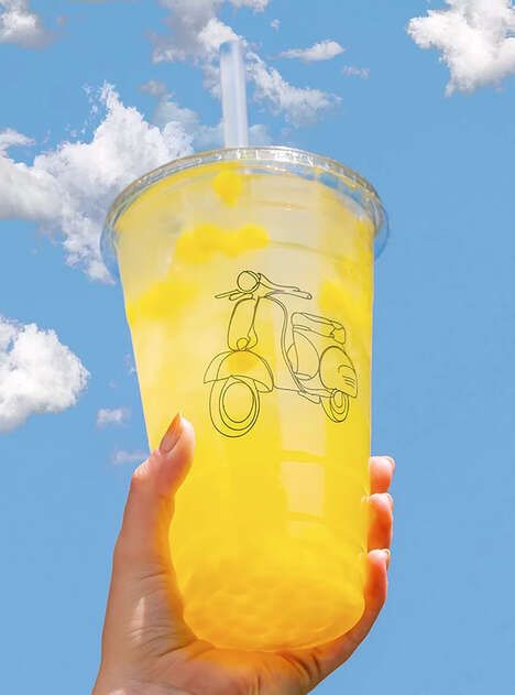 Mango-Flavored Boba Drinks