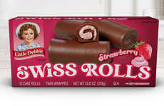 Rolled Strawberry Snack Cakes