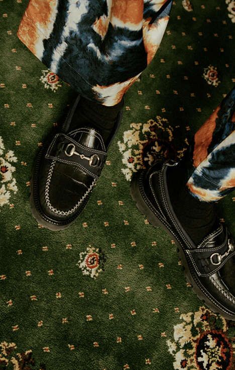Embossed Patterned Luxe Loafers