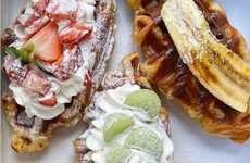 Savory Croissant-Waffle Dishes