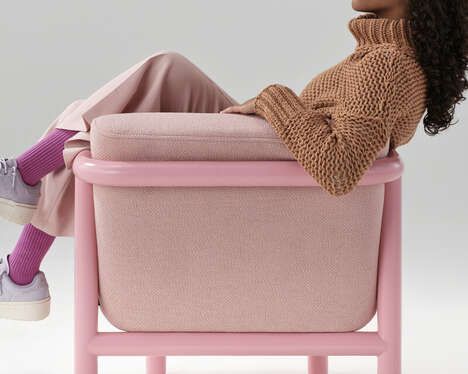 Boldly Framed Lounge Chairs