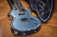 Ultra-Slick Blue Guitars