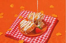 Heart-Shaped Strawberry Biscuits