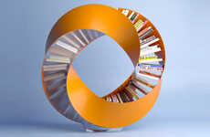 Twisting Donut-Shaped Bookshelves