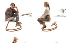 Wooden Kneeling Computer Chairs