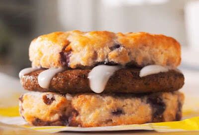 Buttermilk Blueberry Biscuit Sandwiches